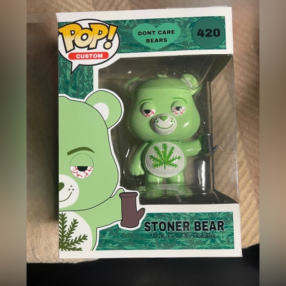 Funko Pop! Custom Stoner Bear Don’t Care Bears - Picture 1 of 5